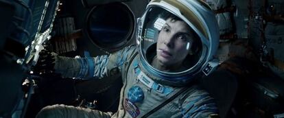 Sandra Bullock, en una escena de 'Gravity'.