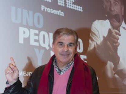 Pedro Ruiz, este martes en el Palacio Euskalduna.