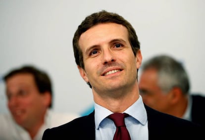 El presidente del Partido Popular, Pablo Casado, el pasado 30 de julio.