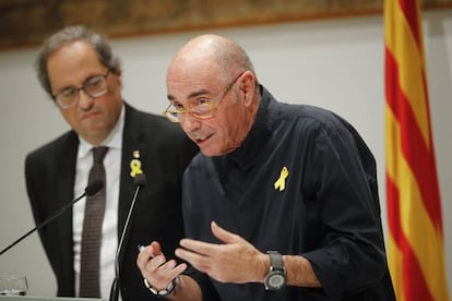 Quim Torra y Lluís Llach.