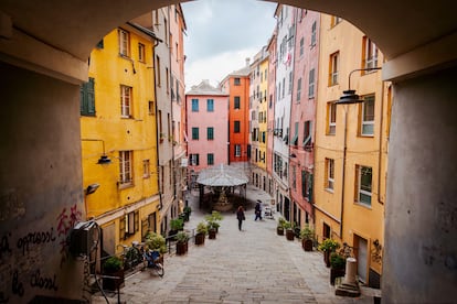 Truogoli di Santa Brigida, en el centro histórico de Génova (Italia).