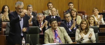 Jos&eacute; Antonio Gri&ntilde;&aacute;n, ayer, en una de sus intervenciones en el Parlamento. 