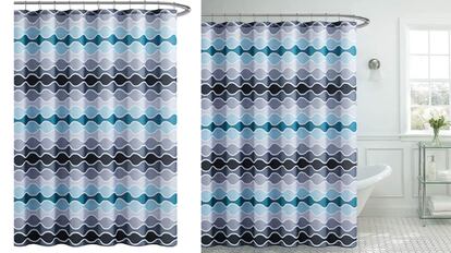 cortina para baño texturizada