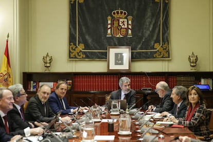 Una reunión del pleno del Consejo General del Poder Judicial (CGPJ), este 2020.