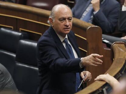 L'exministre de l'Interior Jorge Fernández Díaz, al Congrés.