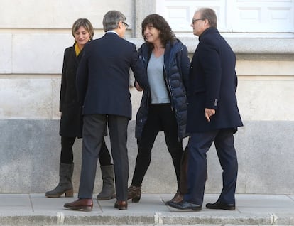 La consellera de Agricultura de la Generalitat, Teresa Jordà, a su llegada al Tribunal Supremo.
