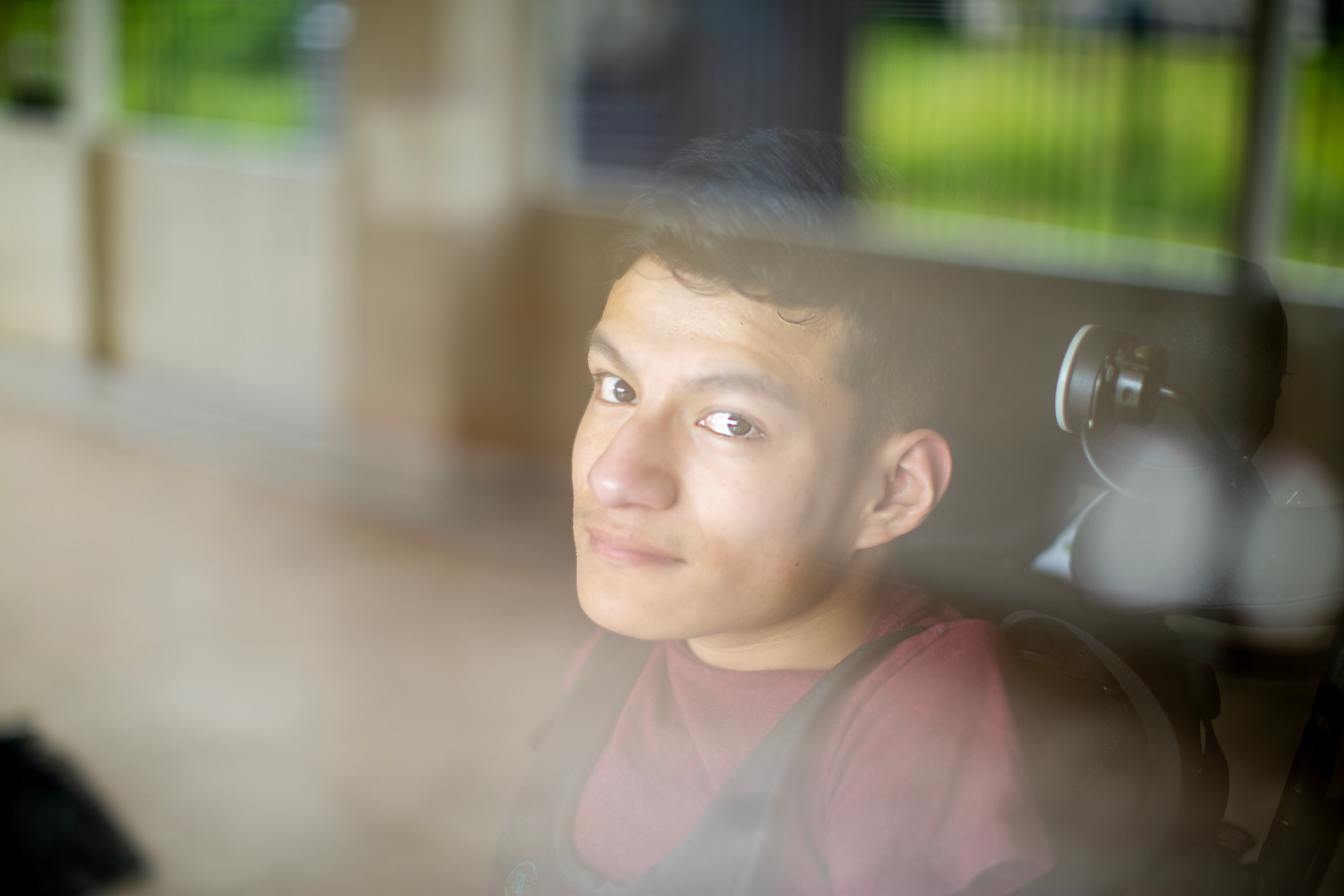 Carlos Candelario en su casa en Florida.