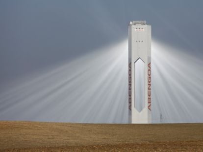 Planta solar de Abengoa en Andaluc&iacute;a. 