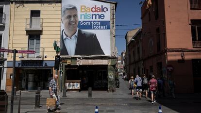 Cartel electoral de García Albiol en los últimos comicios locales, con su lema "Badalonisme", con el que logró la mayoría absoluta.