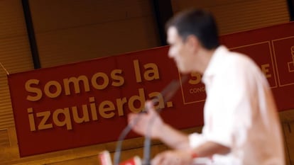 Mítin de clausura de Pedro Sánchez del Congreso del PSOE en Madrid.