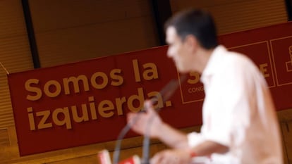 M&iacute;tin de clausura de Pedro S&aacute;nchez del Congreso del PSOE en Madrid.