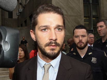 Shia LaBeouf en 2014 en Nueva York.