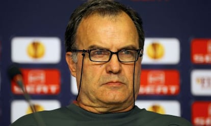 Bielsa, la rueda de prensa previa a la final de Liga Europa.