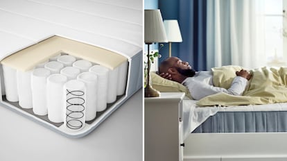 Ofertas colchón y canapé Ikea, dormitorio, mejor precio, descuentos especiales, combinación colchón y canapé, renovar dormitorio, diferentes medidas de cama