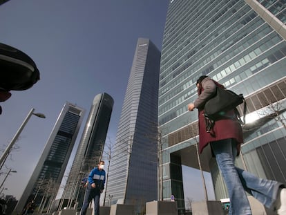 Centro financiero de Madrid donde tienen su sede algunas de las principales empresas de servicios profesionales.