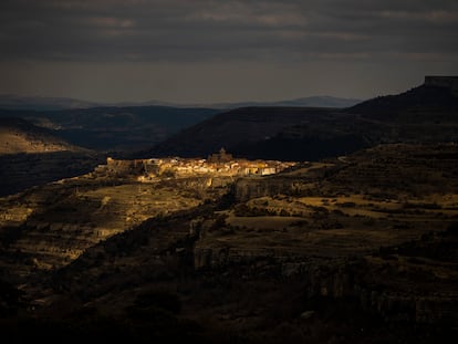 Vista panorámica de Cantavieja, en el Maestrazgo (Teruel).