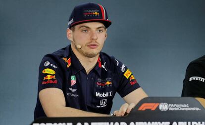 Verstappen, en el Gran Premio de Abu Dhabi.