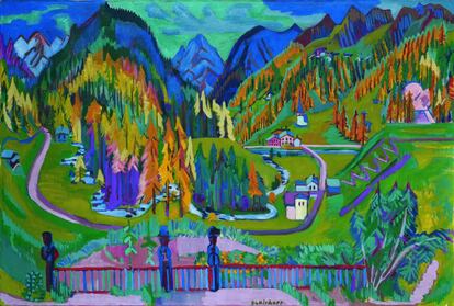 'El valle del Sertig en otoño', 1925-1926  Kirchner Museum Davos, donación de la Erbengemeinschaft Amstad, 2000
