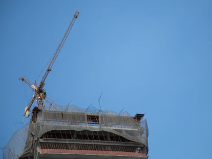 Una construcción en Brasil, en enero pasado.