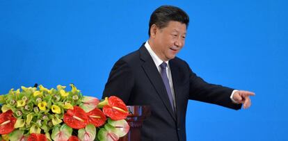 El presidente chino, Xi Jinping, este jueves en Pekín.