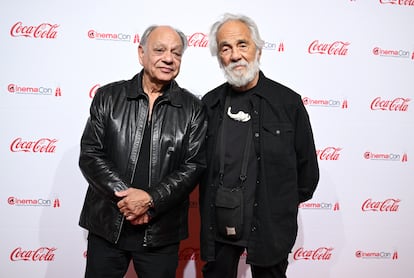 Cheech Marin y Tommy Chong en Las Vegas, Nevada, el 3 de abril de 2025.