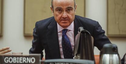 El ministro de Economía, Luis de Gundos, en su comparecencia de la semana pasada en el Congreso