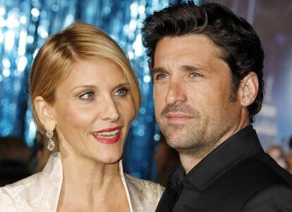 <strong>Patrick Dempsey:</strong> "La llave para un buen matrimonio es aceptar que no vas a cambiar a la otra persona. Además, claro, de decir siempre esta frase: 'Sí, cariño. Lo que tú quieras". En la foto, el actor Patrick Dempsey junto a su mujer, Jillian Fink, en el estreno de 'Bridget Jone´s Baby' el pasado 7 de septiembre en Londres. Llevan casados desde 1999. Estuvieron a punto de divorciarse en 2015, pero se reconciliaron. Tienen tres hijos.