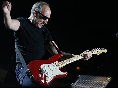 El guitarrista Pete Townshend, en el primer concierto de The Who en España.