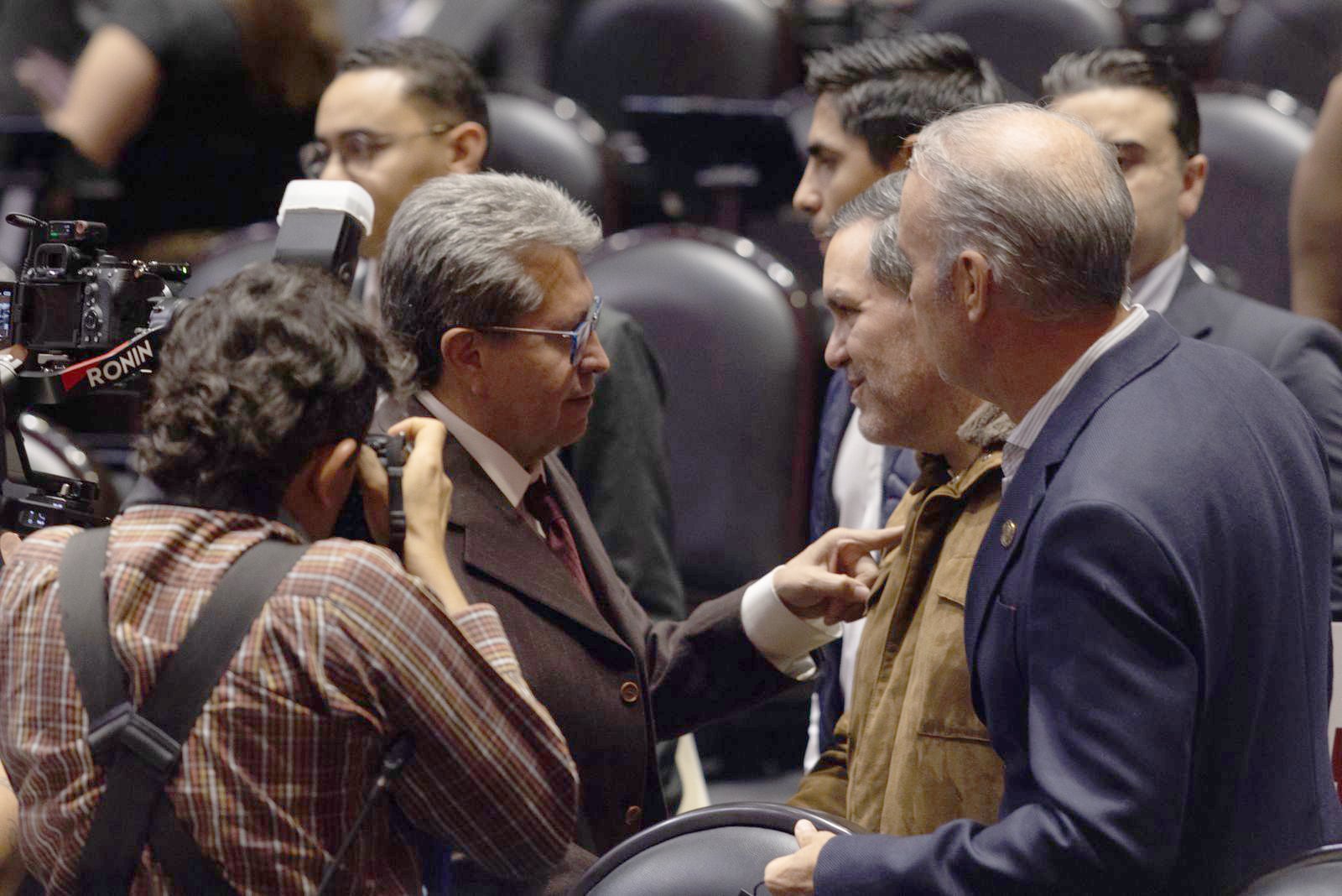 Ricardo Monreal y Federico Döring este miércoles.
