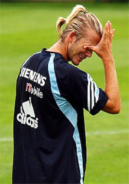David Beckham, jugador del Real Madrid.