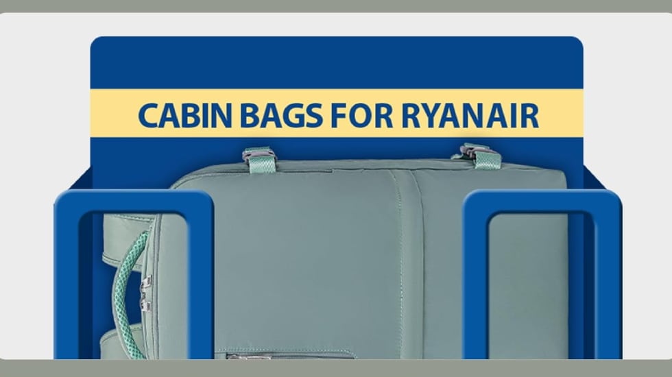 Esta mochila tiene las medidas justas para ir en la cabina del avión.