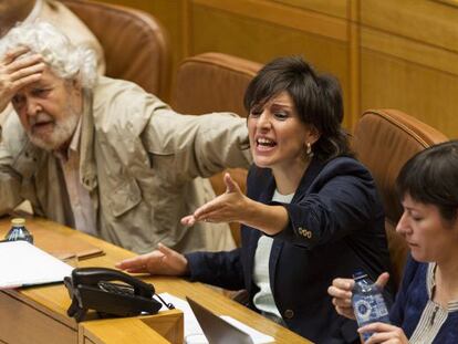 Beiras y Yolanda D&iacute;az en el Parlamento