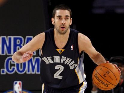 Juan Carlos Navarro durante el partido de los novatos en 2008.