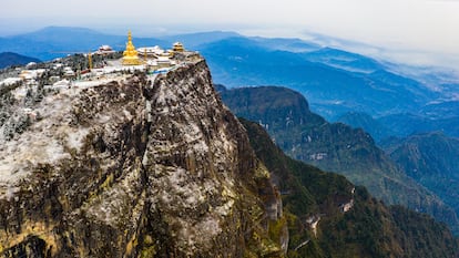 El espectacular paisaje que rodea el monte Emei.