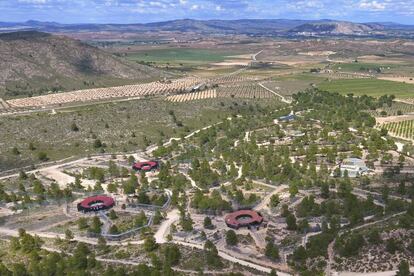 Panorámica de la zona de grandes felinos de Primadomus en Villena.