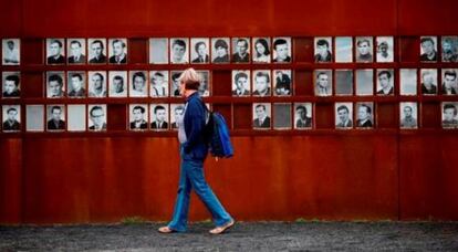 Memorial del muro de Berlín en la Bernauer Strasse