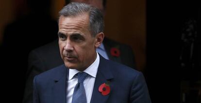 El gobernador del Banco de Inglaterra, Mark Carney, en Londres (Reino Unido).