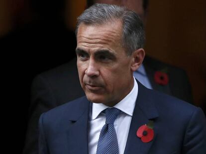 El gobernador del Banco de Inglaterra, Mark Carney, en Londres (Reino Unido).