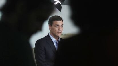 Rueda de prensa de Pedro S&aacute;nchez tras la reuni&oacute;n de la Comisi&oacute;n Permanente del PSOE.