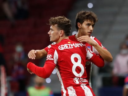 Griezmann, en el momento de sustituir a João Félix durante el último Atlético-Oporto, celebrado en Madrid el pasado miércoles. EUTERS/Susana Vera