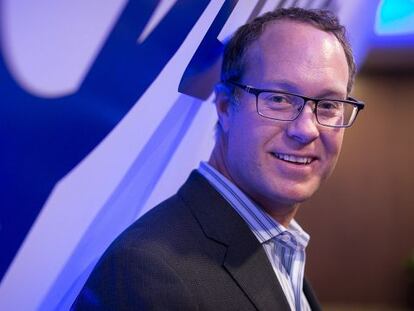 El president de Qualcomm, Derek Aberle, al Mobile World Congress.