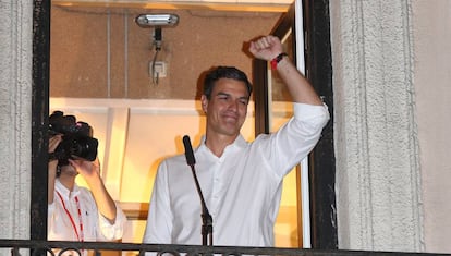 Pedro Sanchez tras las elecciones del PSOE.