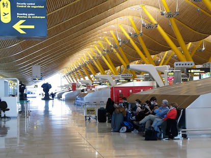 Detalle de la terminal T4 del aeropuerto de Madrid-Barajas.