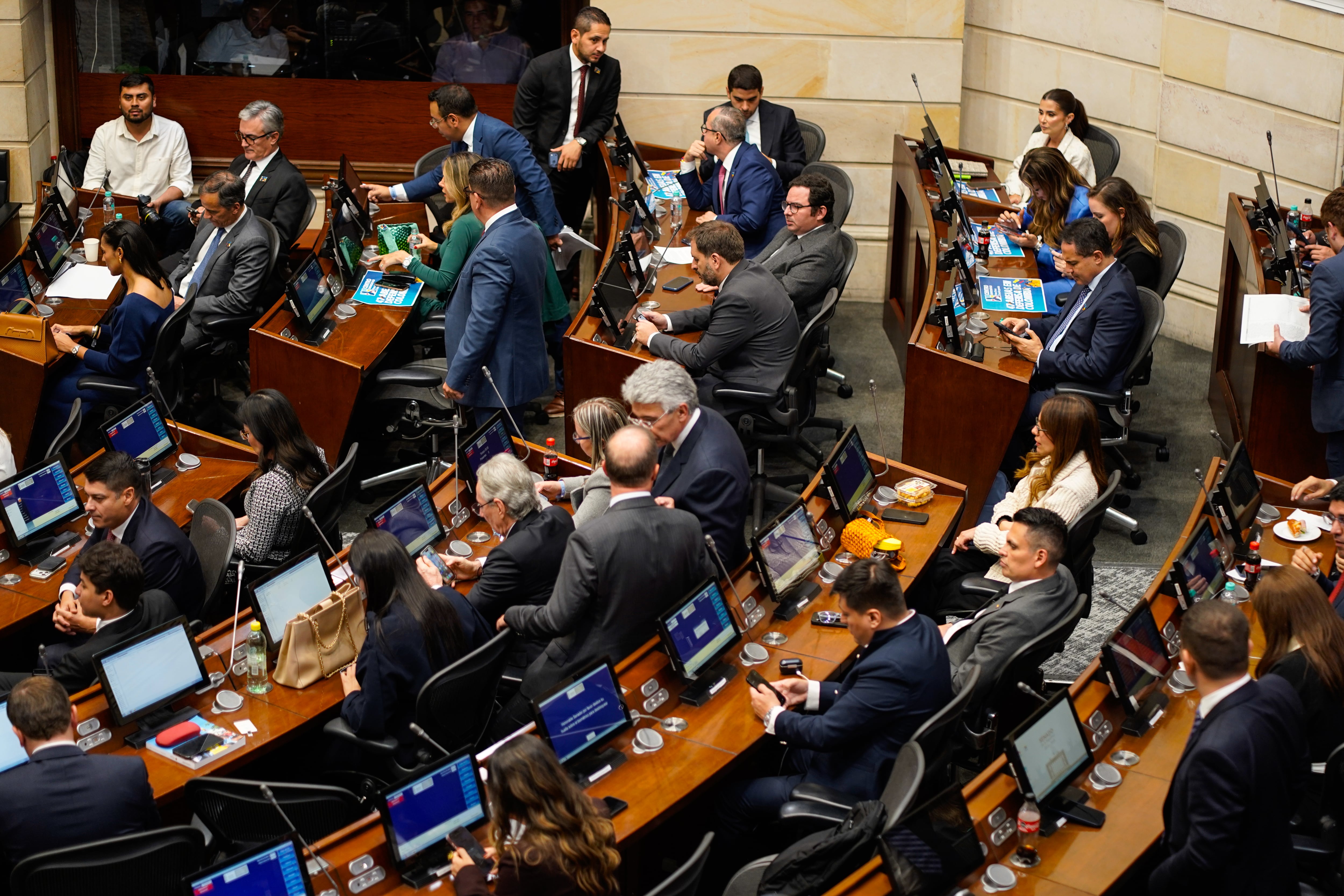 Sesión del Congreso de Colombia, en una imagen de archivo.