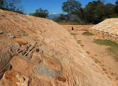 Juego de Pelota de la zona arqueológica de Tehualco (México)