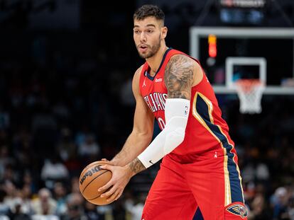 Willy Hernangómez, con los Pelicans esta temporada.