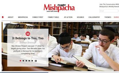 Captura de la revista Mishpacha, para la que trabaja Tzipi Yarom.