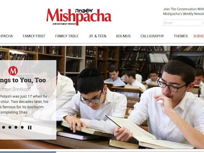 Captura de la revista Mishpacha, para la que trabaja Tzipi Yarom.