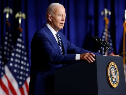 Joe Biden, este jueves en Salt Lake City (Utah).