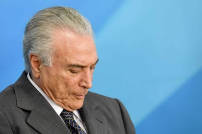 O presidente Michel Temer, nesta ter&ccedil;a.